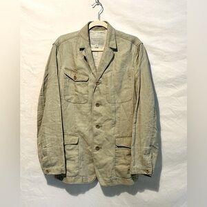 Banana Republic Linen multi pocket jacket. Size 38R